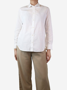 Celine White cotton shirt - size UK 12