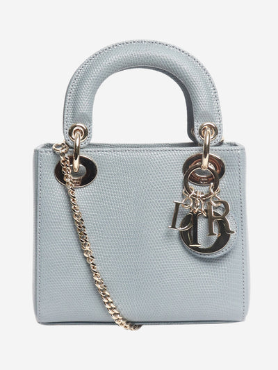 Blue lizard mini lady dior bag Bags Dior