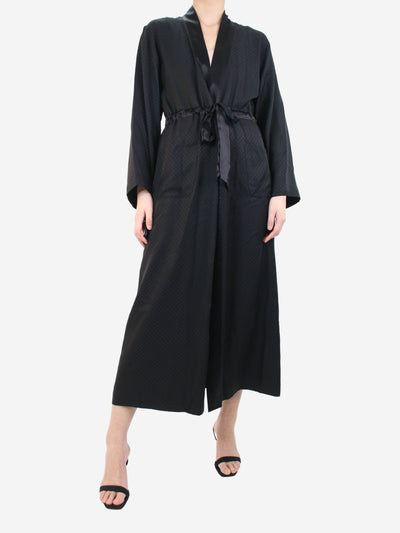 Black silk robe - size S/M Coats & Jackets Eres 