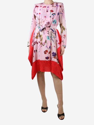 Pink silk printed dress - size UK 8 Dresses Stella McCartney 