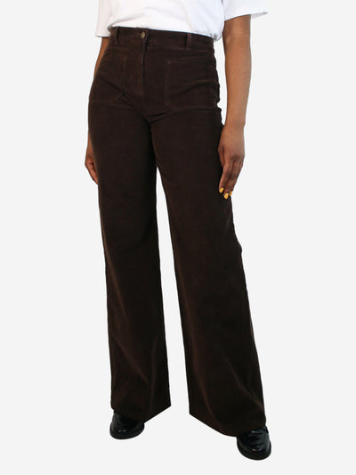 Brown corduroy trousers - size UK 14 Trousers Nili Lotan 