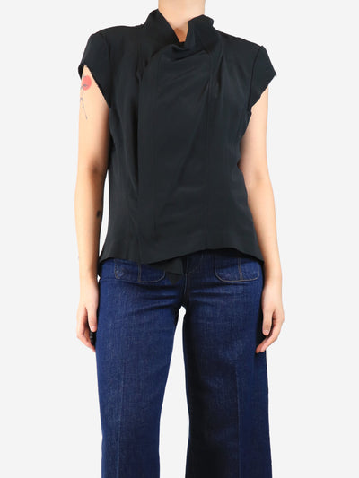 Black short-sleeved top - size UK 14 Tops Rick Owens