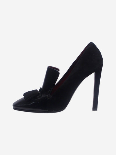 Black patent and suede tassel loafer pumps - size EU 40 Heels Celine