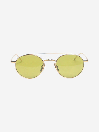 Gold titanium round sunglasses Sunglasses Thom Browne