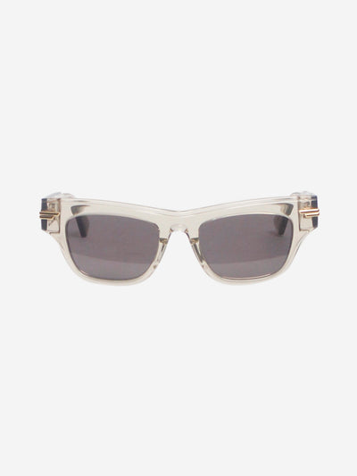 Clear rectangle-frame acetate sunglasses Sunglasses Bottega Veneta