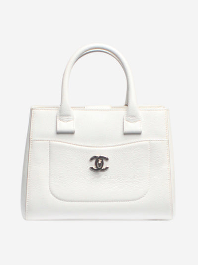 White 2017 Neo Executive 2way bag in caviar leather Top Handle Bags Chanel