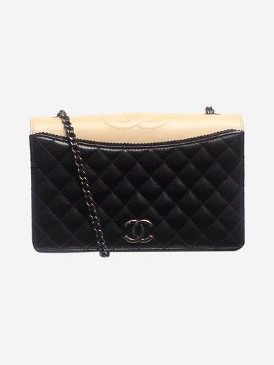 Black and beige 2015 Ballerine quilted flap bag Cross-body bags Chanel