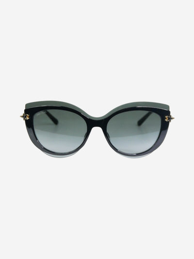 Black overlay cat eye sunglasses Sunglasses Jimmy Choo 