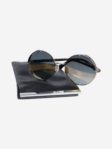 Jimmy Choo Gold round frame sunglasses