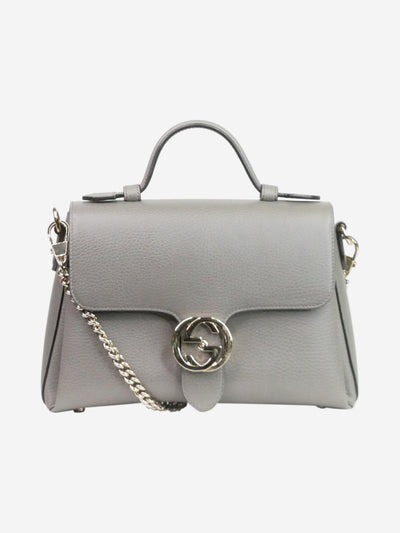 Grey Interlocking G leather shoulder bag Shoulder bags Gucci 