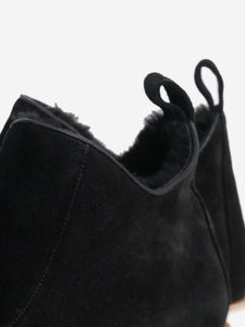 Gabriela Hearst Black suede platform ankle boots - size EU 38
