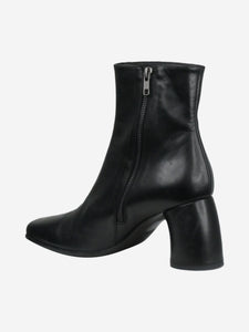 Ann Demeulemeester Black square toe boots with side zip - size EU 39
