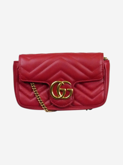 Red marmont mini GG flap Cross-body bags Gucci 