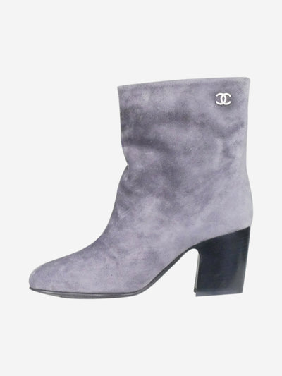 Grey suede boots - size EU 36.5 Boots Chanel 