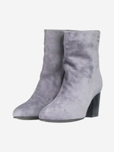 Chanel Grey suede boots - size EU 36.5