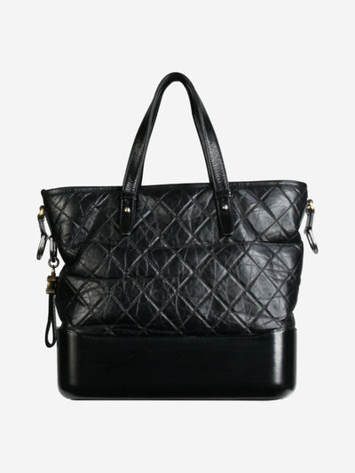 Chanel Black 2017 triple hardware lambskin tote - size Top Handle Bags Chanel 