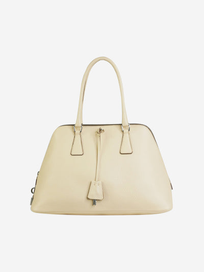 Beige Promenade leather top-handle bag Top Handle Bags Prada 