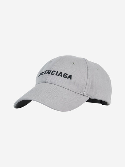 Grey adjustable hat