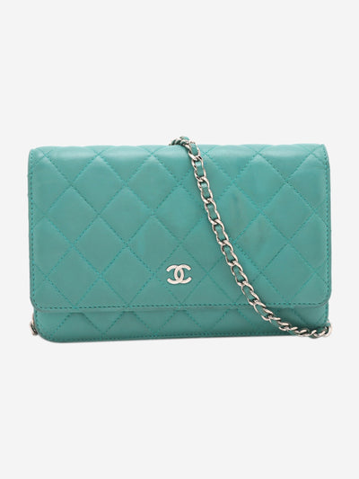 Turquoise 2015-2016 lambskin wallet on chain bag Cross-body bags Chanel 