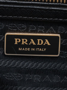 Prada Black small Saffiano leather Galleria two-way top handle bag