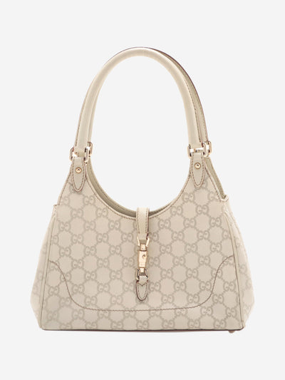 Cream Jackie leather bag Top Handle Bags Gucci 