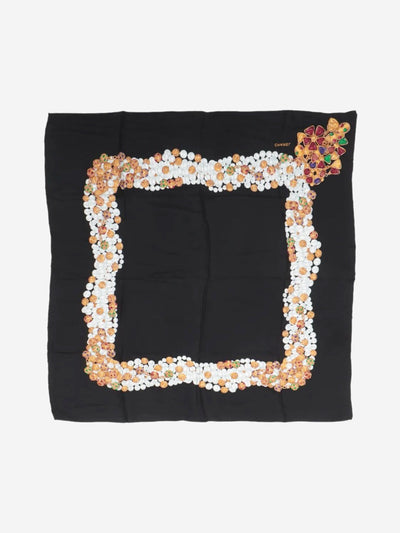Black Bijoux silk scarf Scarves Chanel
