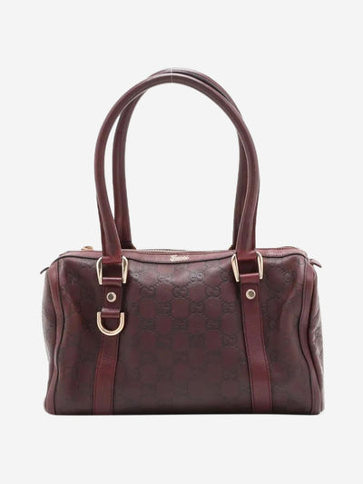 Dark brown Guccissima leather top handle bag