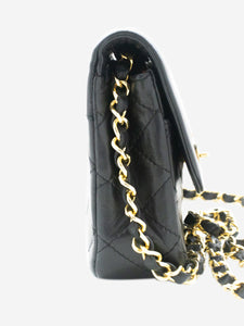 Chanel Black small lambskin vintage 1986 Limited Edition Paris bag
