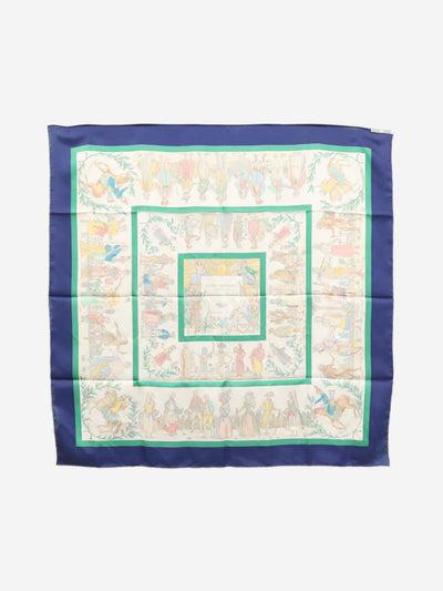 Multicolour Costumes Civils Actuels silk scarf Scarves Hermes