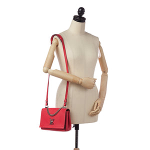 Louis Vuitton Red Leather Lockme II BB cross-body bag