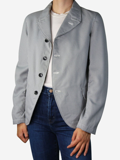 Black button up houndstooth blazer style jacket - size S Coats & Jackets Comme Des Garçons