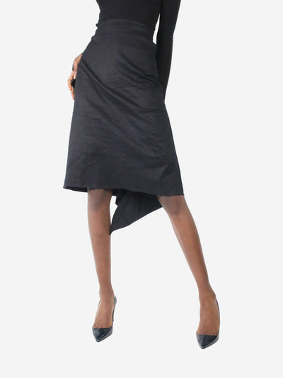 Black stretch linen tailored mini skirt - size FR 34 Skirts Joseph 