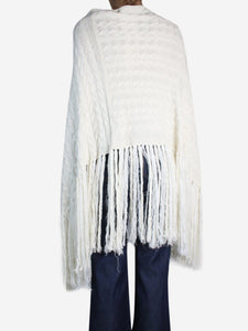 James Long Cream knit cape - size M