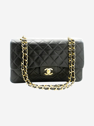 Black vintage 1996-97 medium Classic Double Flap bag Shoulder Bag Chanel 