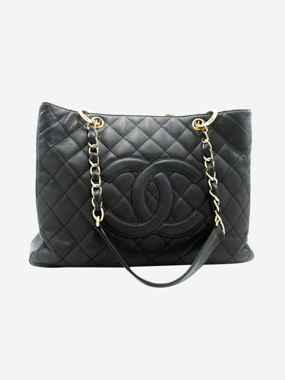Black 2004 caviar leather GST bag Shoulder Bag Chanel 
