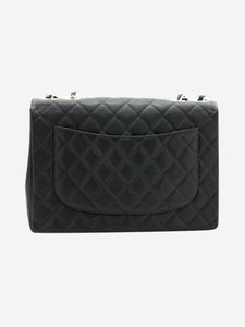 Chanel Black vintage 2000 jumbo caviar Classic single flap bag