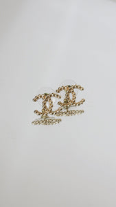 Chanel Gold CC studs