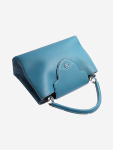 Louis Vuitton Blue 2013 Capucines GM top handle bag