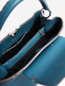 Louis Vuitton Blue 2013 Capucines GM top handle bag