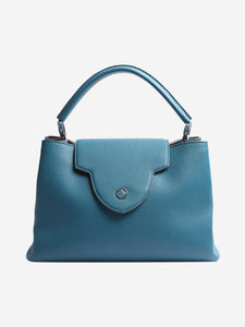 Louis Vuitton Blue 2013 Capucines GM top handle bag