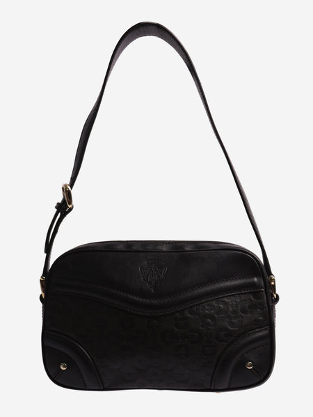 Dark brown Crest Horsebit shoulder bag product image