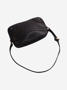 Gucci Dark brown Crest Horsebit shoulder bag