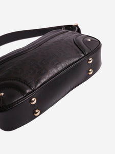 Gucci Dark brown Crest Horsebit shoulder bag