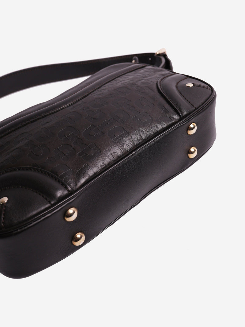 Dark brown Crest Horsebit shoulder bag Shoulder bags Gucci 