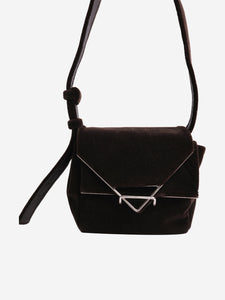 Bottega Veneta Brown velvet crossbody bag