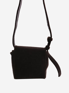 Bottega Veneta Brown velvet crossbody bag