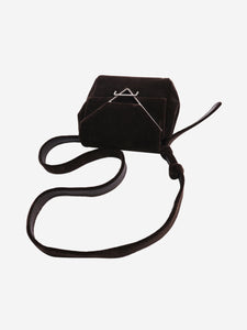 Bottega Veneta Brown velvet crossbody bag