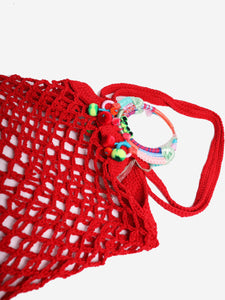 Nannacay Red string shopping bag