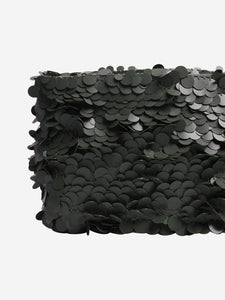 Dries Van Noten Khaki Sequinned clutch bag