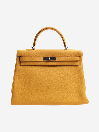 Yellow Kelly PHW 35 Top Handle Bags Hermes 